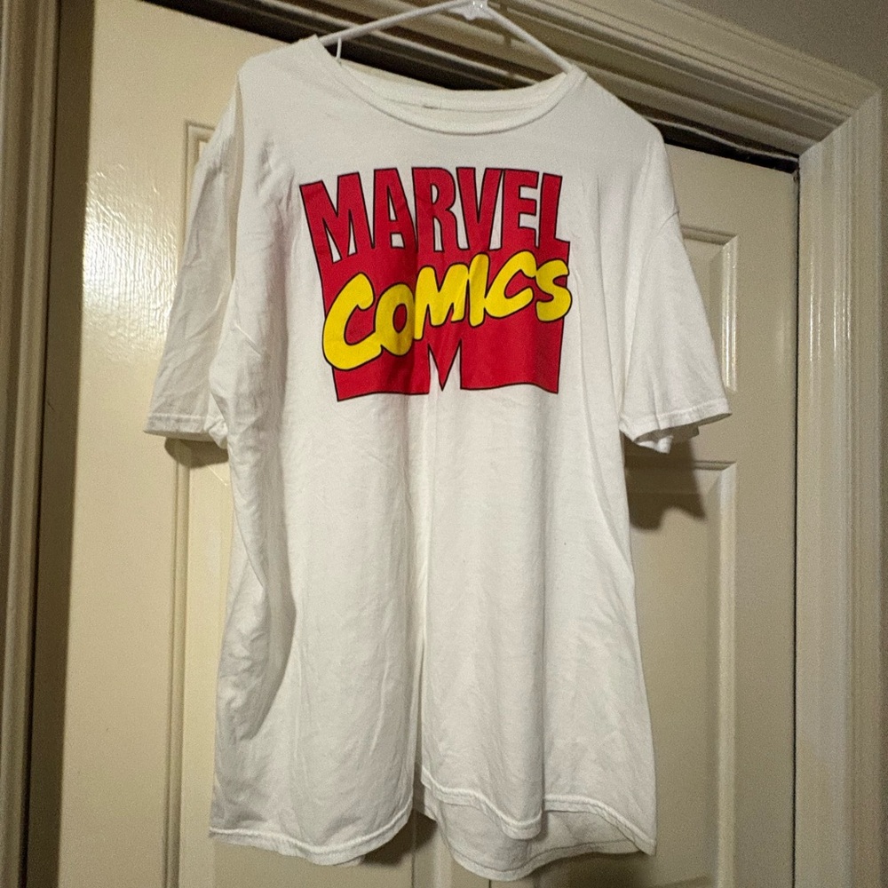 Fashion Nova white graphic marvel tee